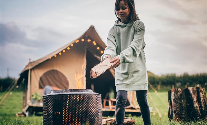 Firepit at Nantseren glamping